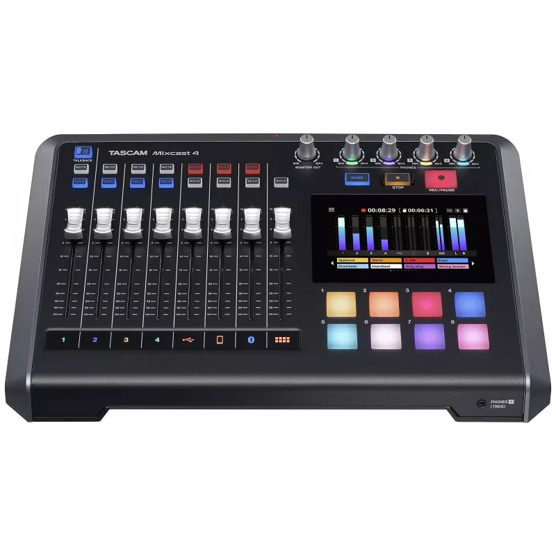 Tascam Mixcast 4 – mixpult na nahrávanie podcastov