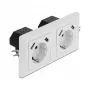 Nástenná zásuvka DeLOCK 2-násobná so 4 USB portmi 2 x 2,8 A