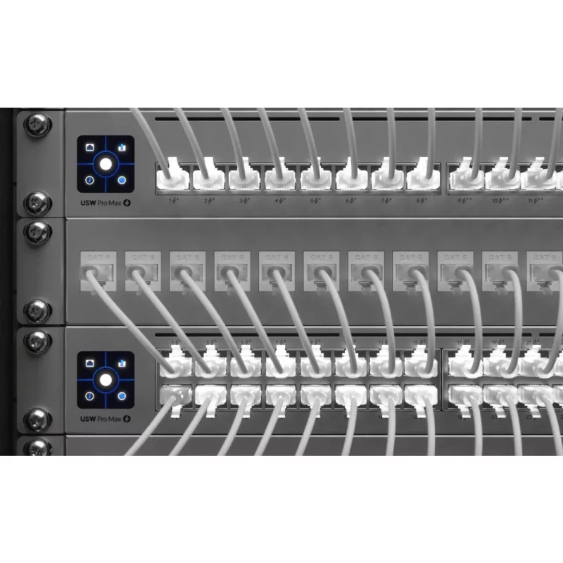 Sieťový patch kábel UBIQUITI UACC-Cable-Patch-EL Cat6 RJ-45 2.5GbE PoE++ 0,15 m priesvitná biely (24 ks)