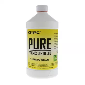 XSPC Pure chladiaca kvapalina, 1 liter - žltá, UV