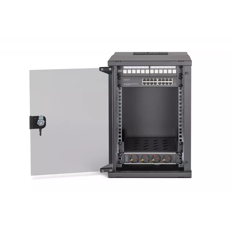 Nástenná skriňa Digitus DN-49103-SET 9U 315 x 300 mm čierna