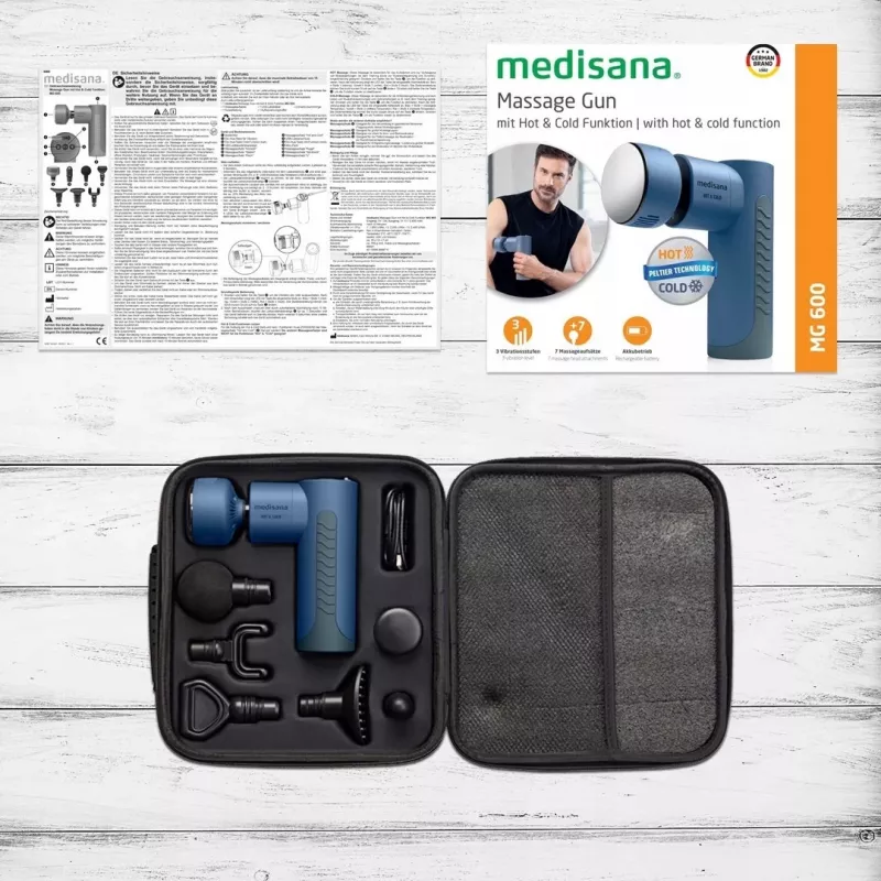 Medisana MG 600 masážny prístroj univerzálny čierna, modrá