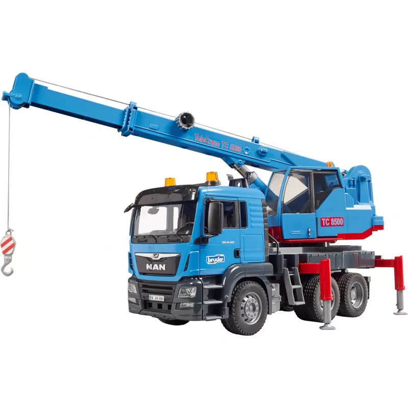 BRUDER MAN TGS žeriavové nákladné auto modré ABS 03771