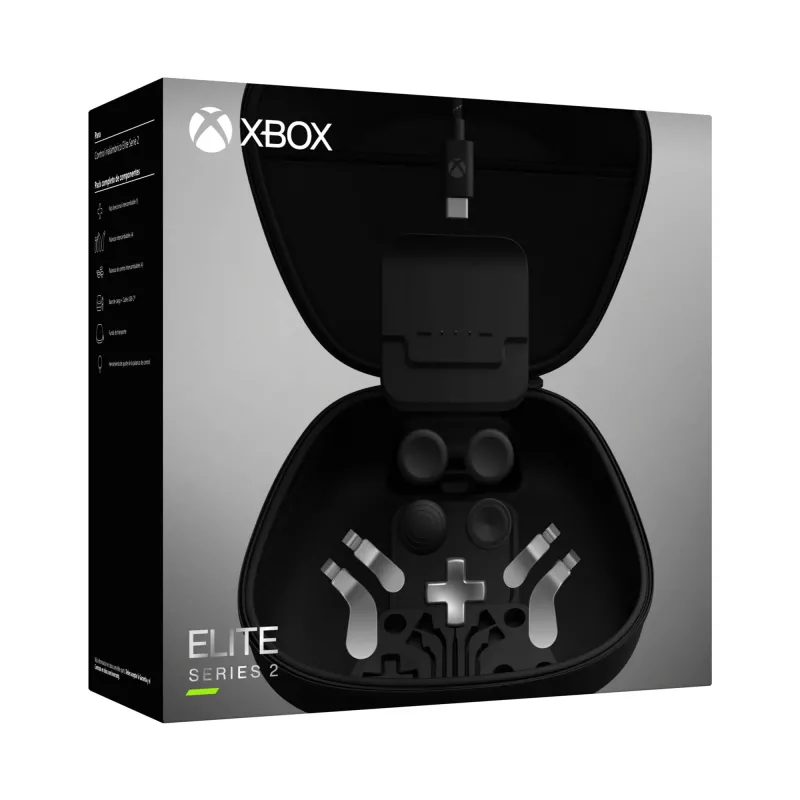 Nadstavec pre herný ovládač Microsoft Xbox Elite Wireless Controller Series 2 Complete Component Pack čierny strieborný