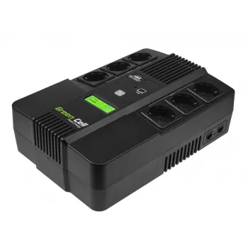Green Cell AiO 800VA LCD UPS neprerušiteľné napájanie Line-Interactive 0,8 kVA 480 W 6 zásuviek