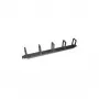 LogiLink priechodka káblov pre rozvádzač - RAL 9005 - 1U - 48,3 cm (19 palcov)