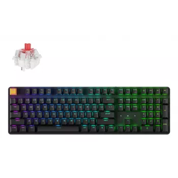 Keychron J5 - US rozloženie - Super Red Linear - čierna bezdrôtová klávesnica