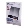 Bomann KW 1421 CB kuchynská váha, LCD displej, nehrdzavejúca oceľ, 160 x 230 x 18 mm, AAA, čierna (614211)