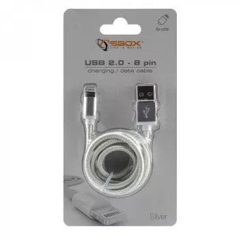 Sbox USB 2.0 8 Pin IPH7-S strieborná