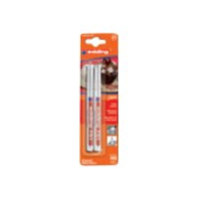Fixky Edding e-751 biela jemný hrot, balenie 2 ks, biely atrament