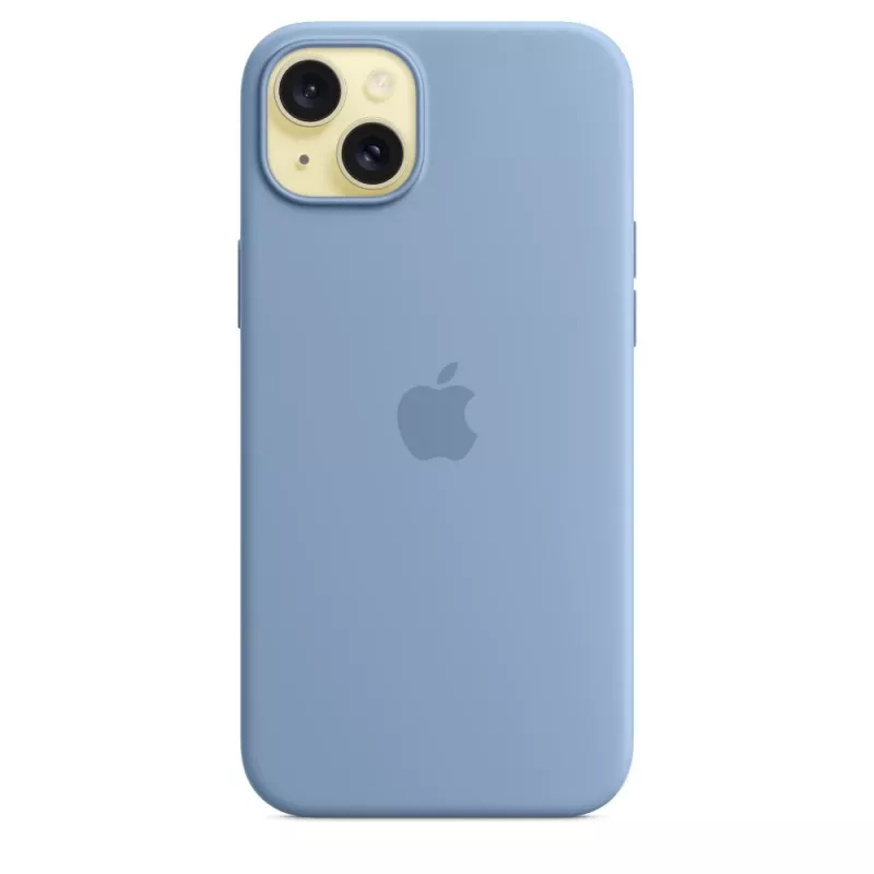 Apple iPhone 15 Plus silikónové puzdro s MagSafe - Winterblau