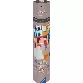 Maliarska sada na plátno Ravensburger CreArt Canvas Edition: Farbenfrohe Häuser, model 25527