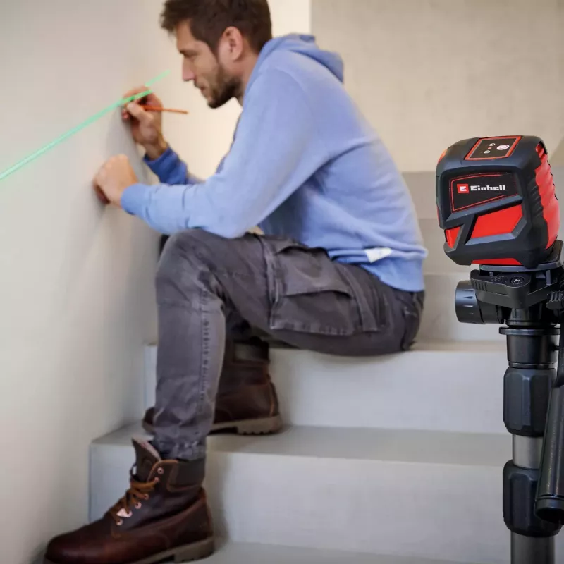 Einhell TC-LL 2 G krížový čiarový laser 2270109, samonivelačný, zelené čiary, dosah 16 m