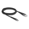 DELOCK USB kábel USB 2.0 2 m USB A USB C čierny 81122