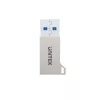 Unitek A1034NI adaptér USB-A samec na USB-C samica, USB 3.1 Gen1, strieborný