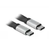 USB kábel DeLOCK 85926 USB 3.2 Gen 2 0,22 m USB C čierny strieborný
