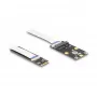 DeLOCK konvertor M.2 Key B+M konektor samec na Mini PCIe slot flexibilný kábel