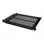 LogiLink Rack - polica - čierna, RAL 9005 - 1U - 48,3 cm (19 palcov)