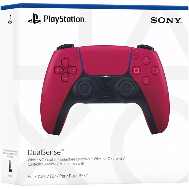 Gamepad Sony DualSense v3 červený — Bluetooth/USB, USB-C, integrovaná batéria, PS5, 160×106×66 mm