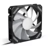 SHARKOON SHARK Mirror RGB PWM 120 mm ventilátor do skrinky, 1500 RPM, čierny
