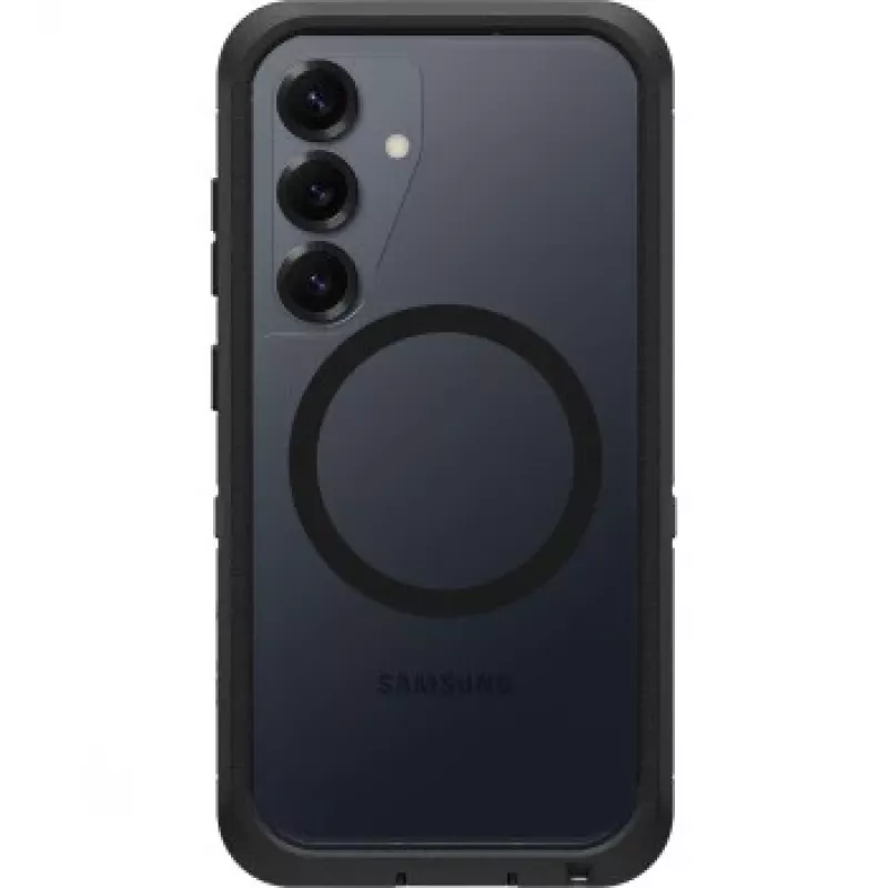 OtterBox Defender XT Clear Magnets puzdro, Samsung Galaxy S25, priehľadné/čierne