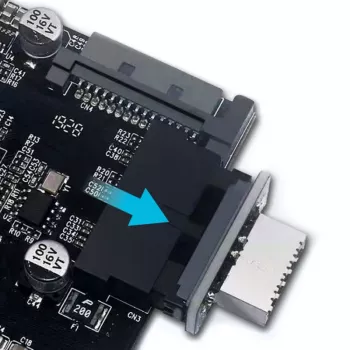 USB 3.0 adaptér GrauGear GG 18025 – Type-A konektor samica, 180° orientácia