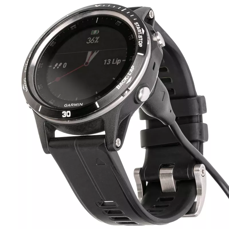 Akyga AK-SW-17 nabíjací kábel pre inteligentné hodinky Garmin (Fenix 5/6/7, Vivoactive 3/4, Forerunner), USB, 1 m