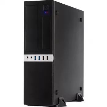 Inter-Tech IT-503 - SFF - Mini-ATX - bez napájacieho zdroja (TFX12V) - matne čierna - USB/Audio (88881270)