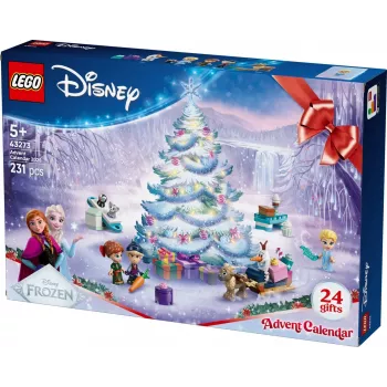 Stavebná hračka LEGO Disney Frozen adventný kalendár 2025 Set 43273 — 231 dielov, 4 minifigúrky, vek 5+