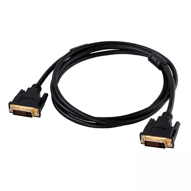 Akyga AK-AV-06 DVI-D Dual-Link kábel (24+1), konektor samec na konektor samec, 1,8 m, čierny