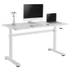 Manuálne výškovo nastaviteľný stôl Ergo Office, max. 40 kg, max. výška 117 cm, s pracovnou doskou na prácu v stoji a sede, ER-401 W