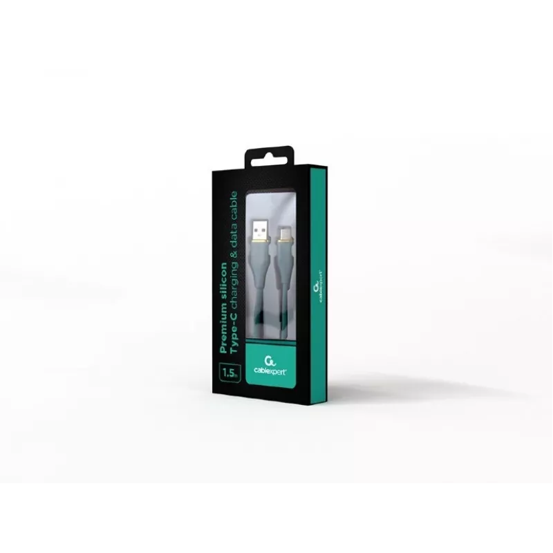 Type-C USB nabíjací a dátový kábel, 1,5 m, zelený