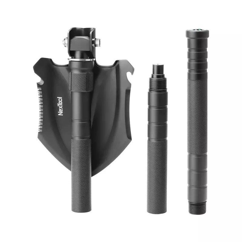 Lopatka Nextool NE20206 stredne veľká multifunkčná, hliníková rukoväť, dĺžka 830 mm, šírka 140 mm, 1,03 kg