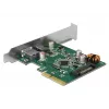 DeLOCK 90299 Karta PCIe x4, 1x USB Type-C + 1x USB Type-A, USB 3.2 Gen 2 (10 Gbps)