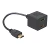HDMI adaptér DeLOCK 65056 0,2 m konektor samec na 2x konektor samica