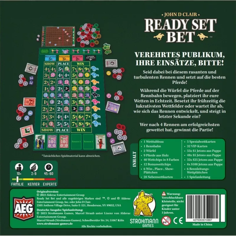 Ready Set Bet, stolová hra