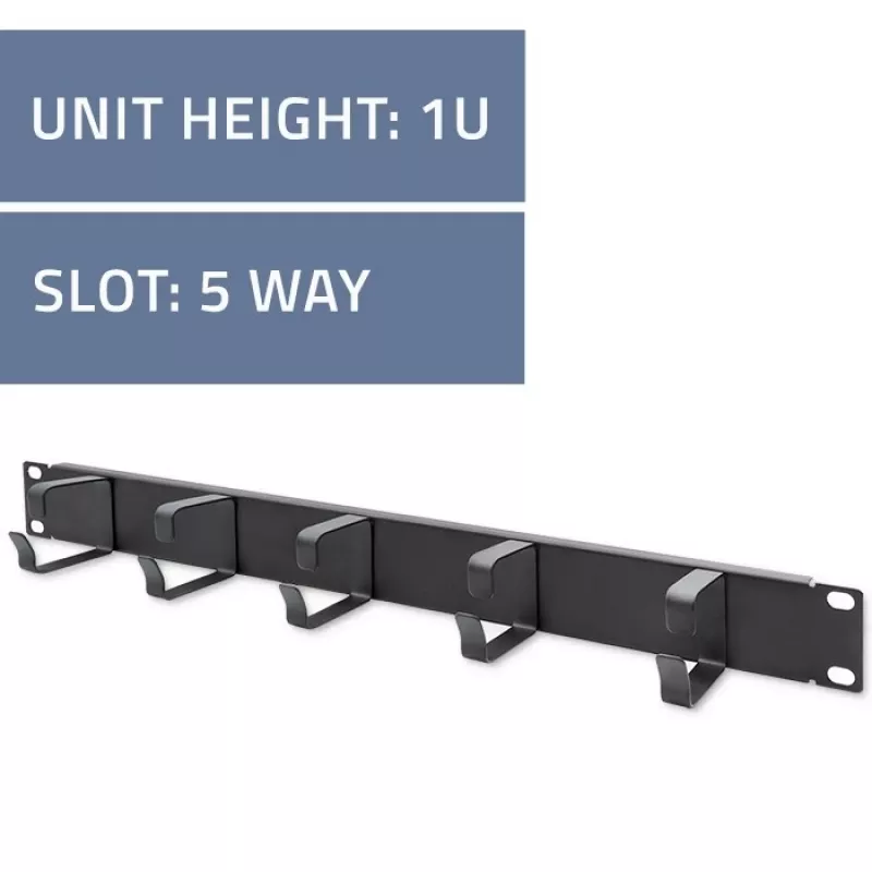 Káblový manažér QOLTEC 54515 1U pre 19-palcové racky