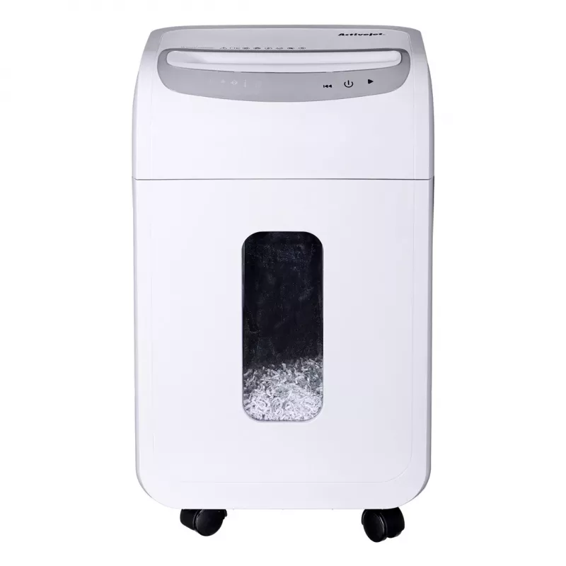 Skartovač Activejet ASH-1602M, P-5, 28 l, 2x14 mm skart, biela