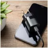 Cestovná USB-C nabíjačka FIXED FIXC25M-C-BK, pevný kábel, 25 W, kompaktná