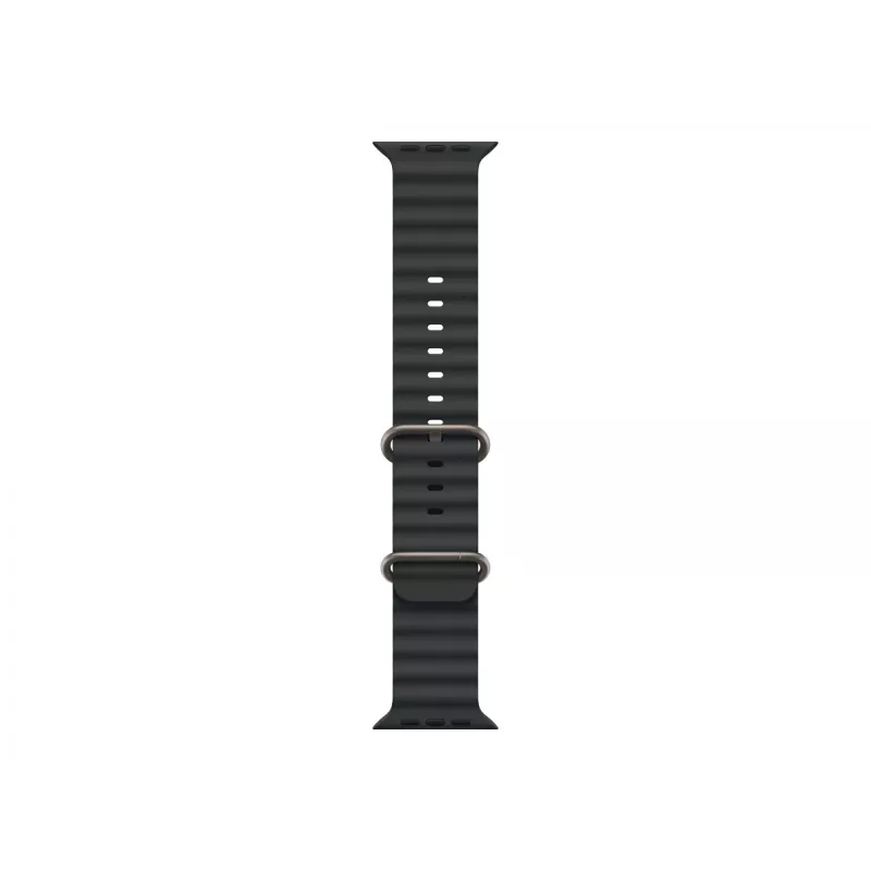 Black Ocean Band 49 mm – Natural Titanium Finish