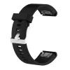 Silikónový náramok FIXED pre Garmin QuickFit 20 mm, čierny