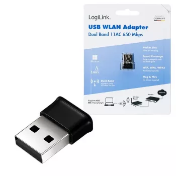 Bezdrôtový USB WLAN adaptér, 11ac, 650 Mbit