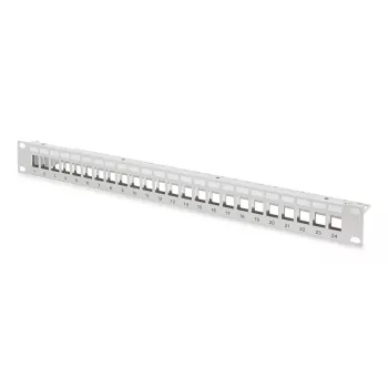 Digitus modulárny patch panel 24-port DN-91410-24 RJ-45 Cat6a sivá