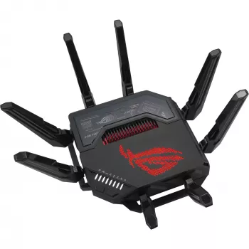 ASUS ROG Rapture GT-BE98 Wireless router 10 Gigabit Ethernet Quad-Band (2,4 GHz / 5 GHz-1 / 5 GHz-2 / 6 GHz) čierny