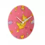NeXtime hodiny 8810 Tickle My Tummy, Ø30 cm, nástenné, ružové/viacfarebné
