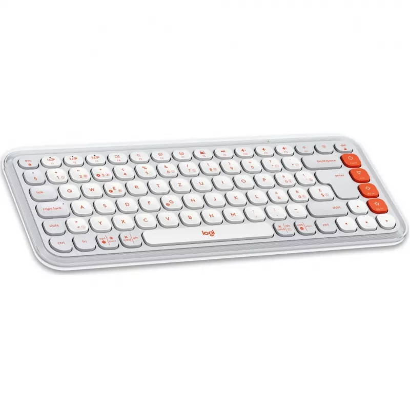 Logitech POP Icon Combo Bluetooth QWERTZ Swiss oranžová biela myš