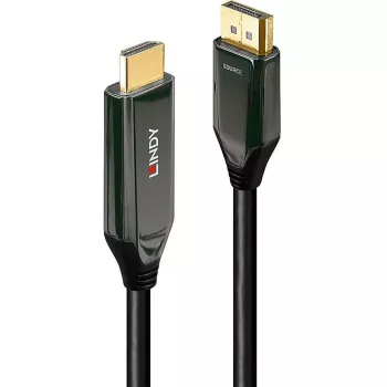 Lindy 3m aktívny DisplayPort 1.4 na HDMI 8K60 kábel, 3 m, DisplayPort, HDMI, konektor samec, konektor samec, rovný