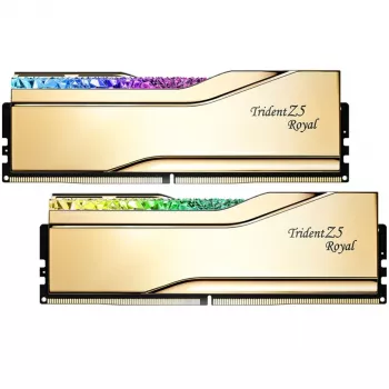 DIMM 32 GB DDR5-6000, pamäť zlatá, F5-6000J2836G16GX2-TR5G, Trident Z5 Royal RGB, INTEL XMP