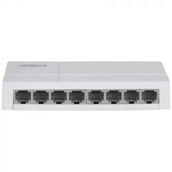 Sieťový switch DAHUA SG1008L-EUR L2 8-portový, 8x RJ45 Ethernet porty, Layer 2 managed