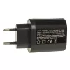 USB nástenná nabíjačka MACLEAN MCE479B — 3x USB porty, 18W celkový výkon, kompaktná